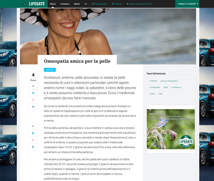 Omeopatia amica per la pelle